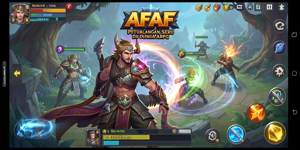 Tangkapan layar menampilkan aksi seru dalam game ARPG.