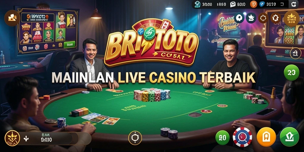 Tampilan gameplay Live Casino yang mendebarkan di BRIOTOTO.