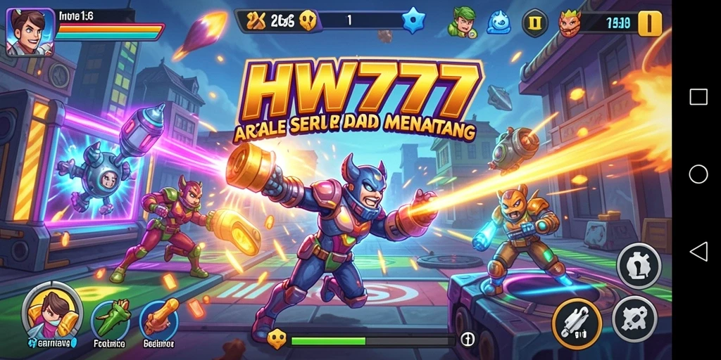 Tampilan gameplay HW777 yang seru dan penuh tantangan.