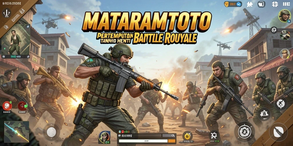 Tangkapan layar gameplay seru dari MATARAMTOTO yang menampilkan aksi pertempuran.