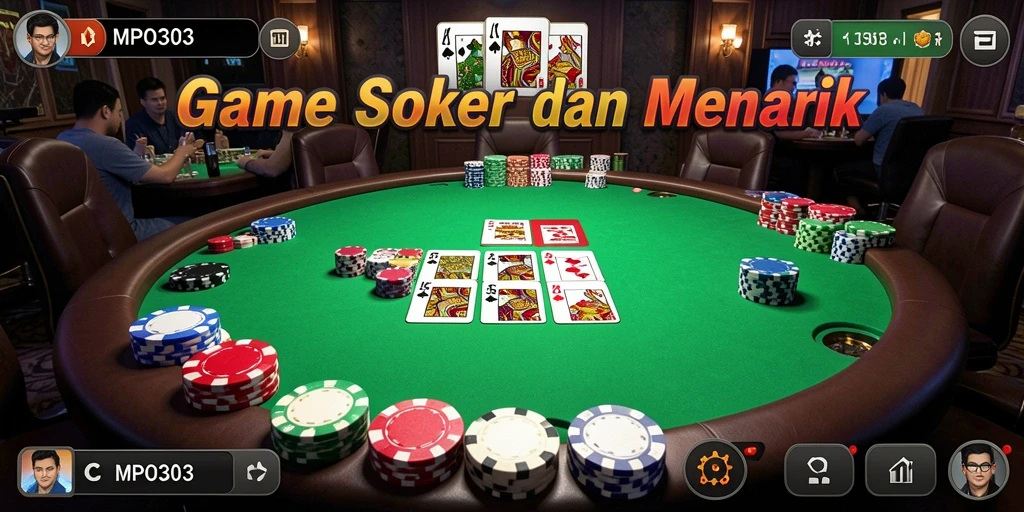Tampilan gameplay seru di MPO303 dengan permainan Poker yang menegangkan.