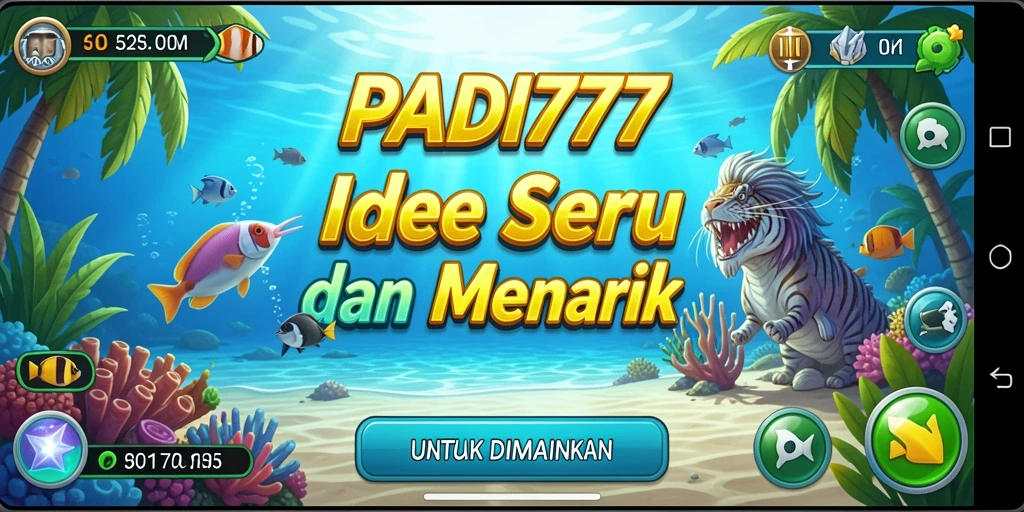 Screenshot utama PADI777 menampilkan gameplay santai yang menarik.