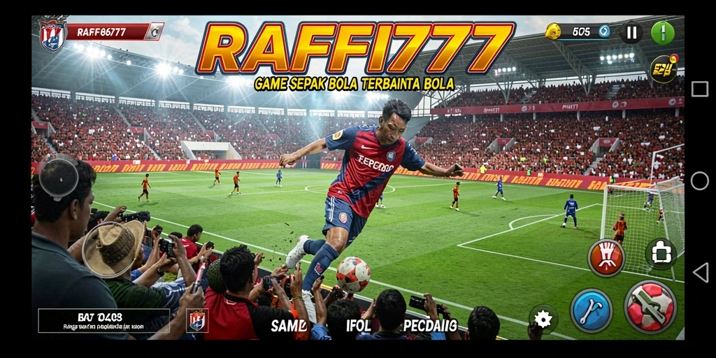 Gameplay seru di lapangan sepak bola RAFFI777 yang memukau.