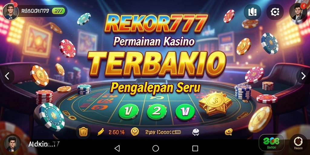 Screenshot gameplay REKOR777 yang menggambarkan suasana Kasino yang menegangkan.