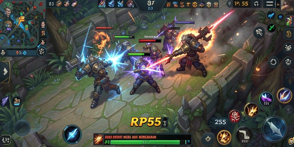 Tampilan seru dari gameplay RP55 dengan aksi pertempuran yang menegangkan.