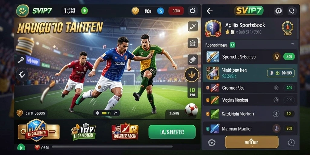 Tampilan gameplay menarik dari aplikasi Sportsbook SVIP7.