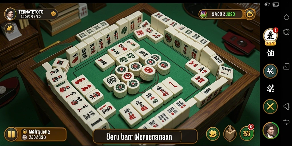 Tampilan gameplay Mahjong di TERNATETOTO yang menggugah selera.