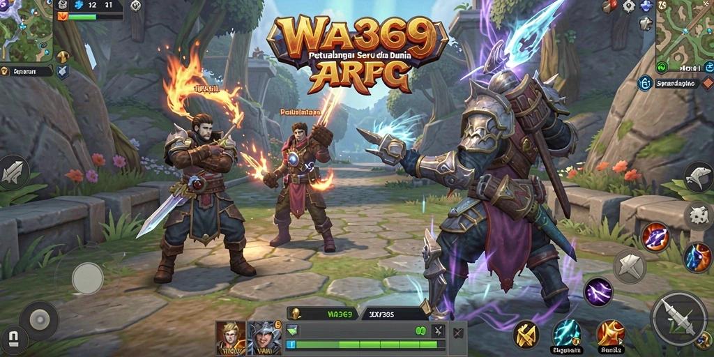 Tampilan gameplay seru di dunia ARPG WA369.