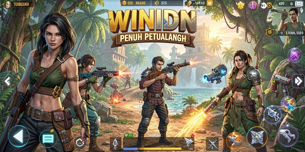 Screenshot gameplay WINIDN menampilkan petualangan mendebarkan dalam dunia terbuka.