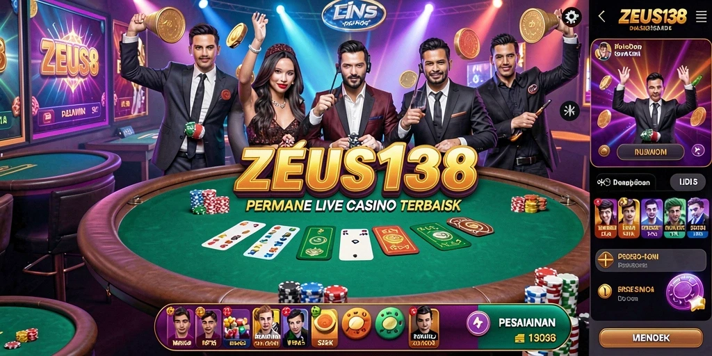 Tangkapan layar gameplay Live Casino ZEUS138 yang mendebarkan.